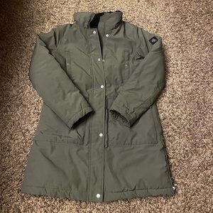 Ralph Lauren womens zip up button parka